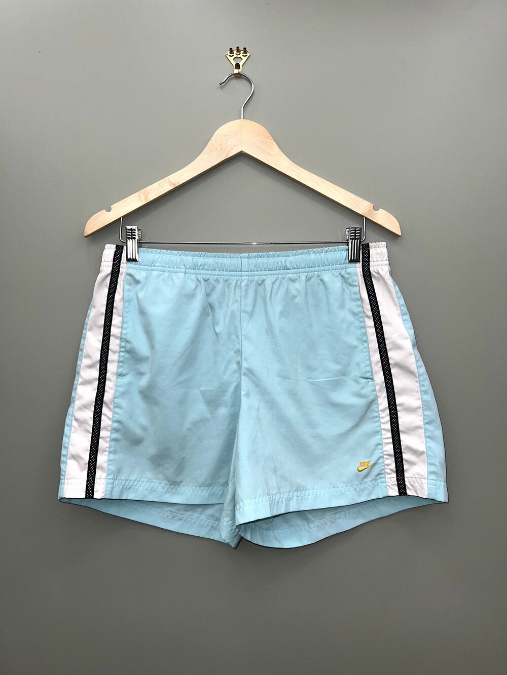 Nike Running Shorts Aqua Blue Athletic Workout Training Shorts Size Medium